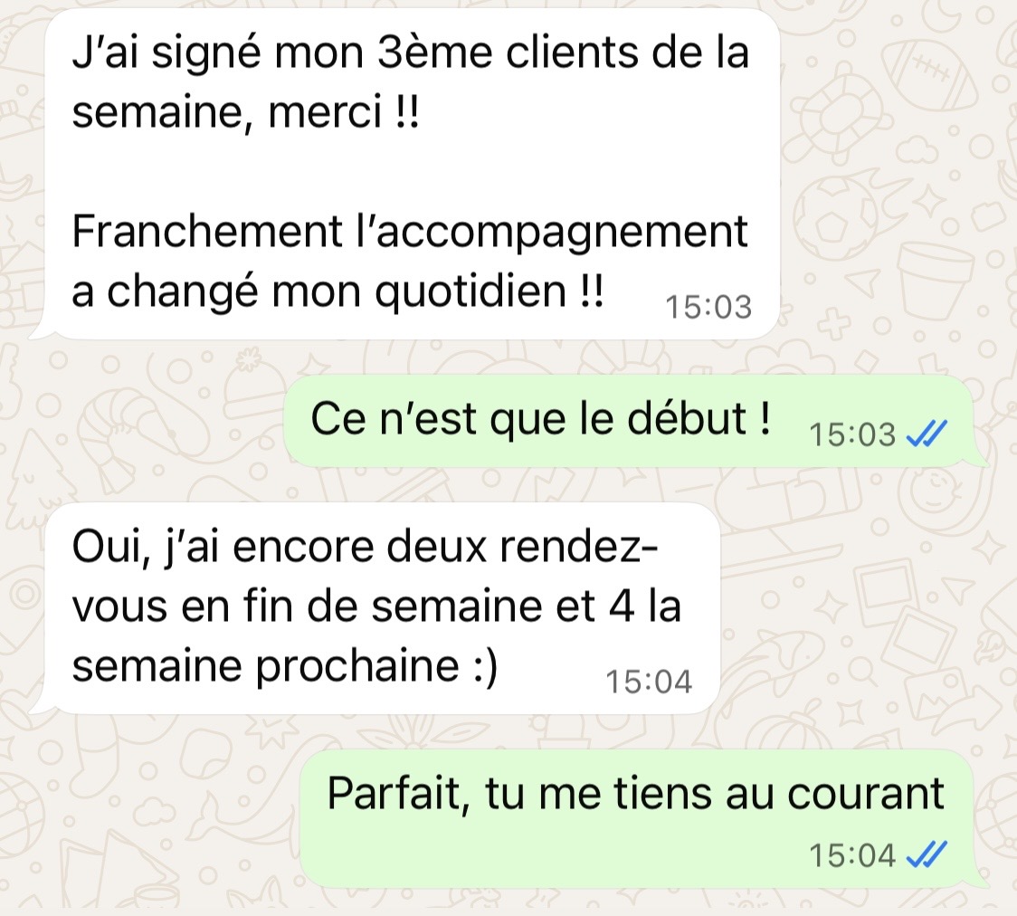 Message WhatsApp client 1